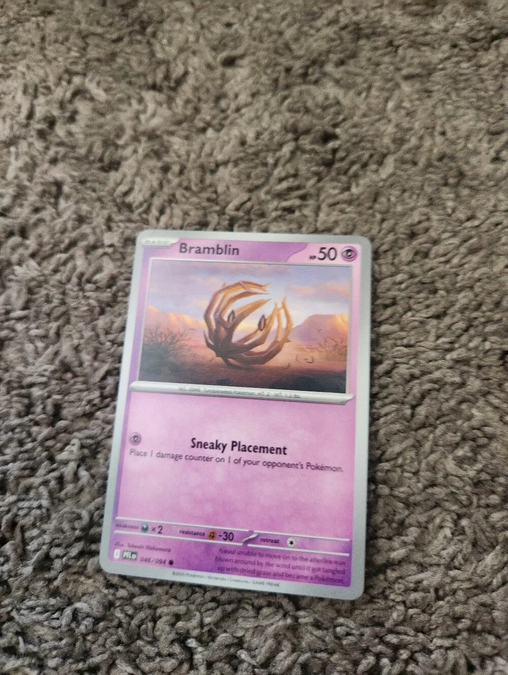Pokemon TCG Card - Bramblin 46/94 Common | Phantasmal Flames (2025) PFL